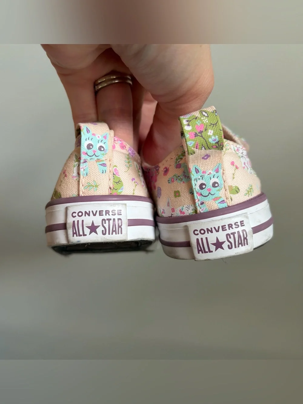 Converse 4C kitty cats hook and loop